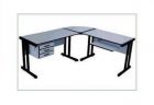 MESA EM L COM 03 GAVETAS